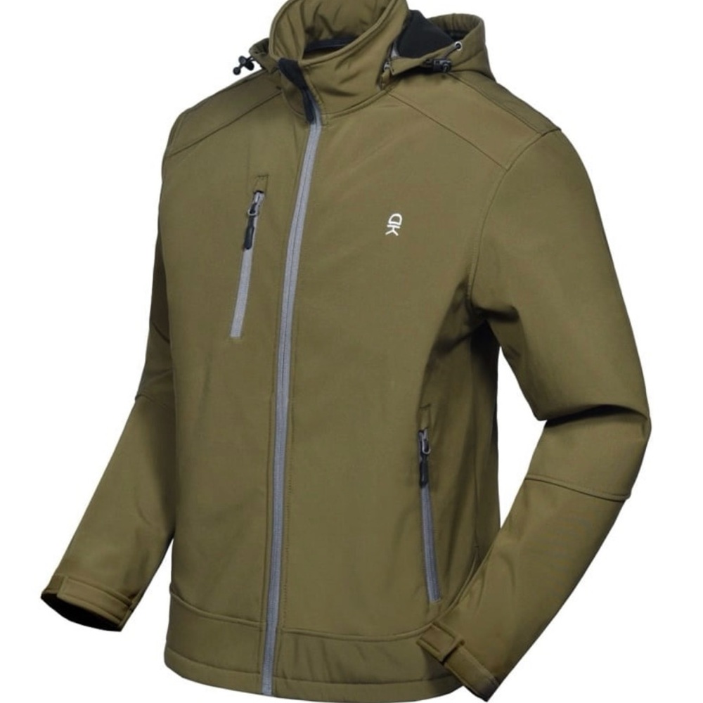 Little Donkey andy Men's Fleece Lined Softshell Jacket